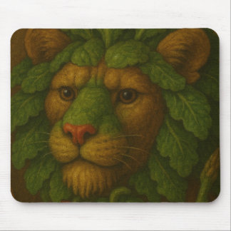 Renaissance Lion Portrait Mouse Pad