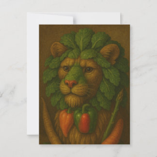 Renaissance Lion Portrait Postcard