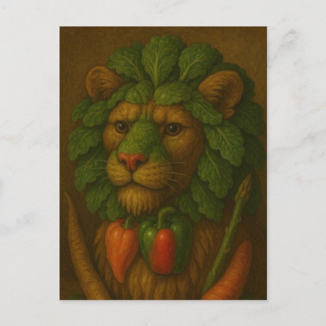 Renaissance Lion Portrait Postcard (Front)
