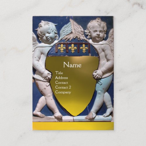 RENAISSANCE LITTLE ANGELS MONOGRAM Yellow Topaz Business Card