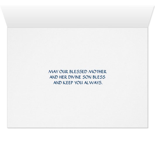 Renaissance Madonna and Child Card (Inside Horizontal (Bottom))