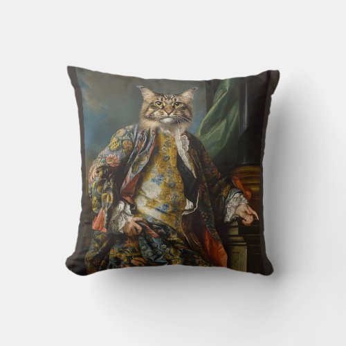 RENAISSANCE MAN CAT PILLOW 