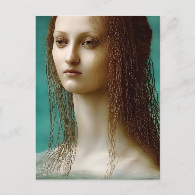 Renaissance Mermaid Postcard (Front)
