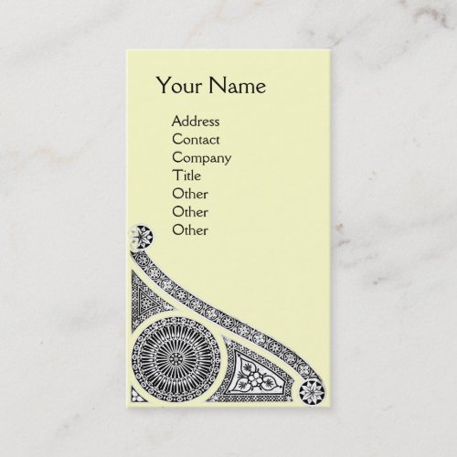 RENAISSANCE Monogram 1 cream Business Card