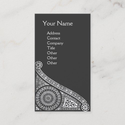 RENAISSANCE Monogram 1 dark grey Business Card