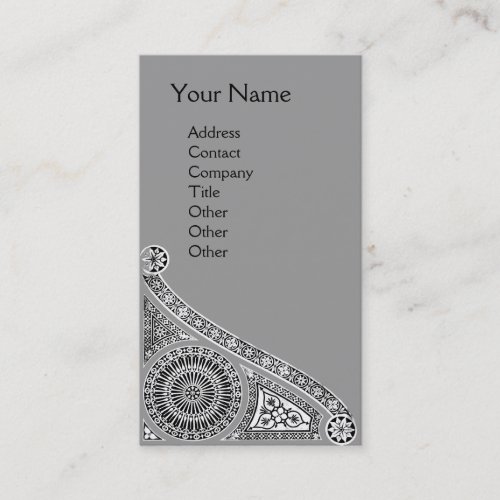 RENAISSANCE Monogram 1 grey Business Card