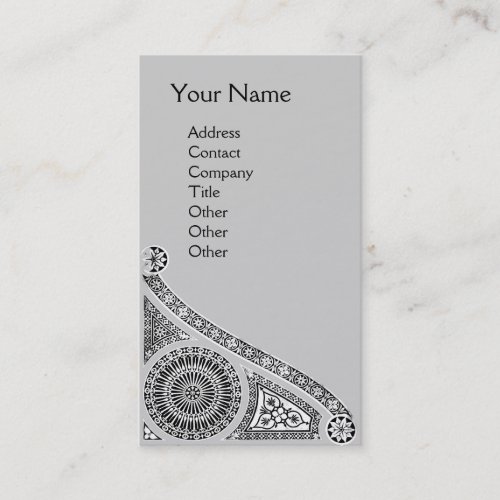 RENAISSANCE Monogram 1 light grey Business Card