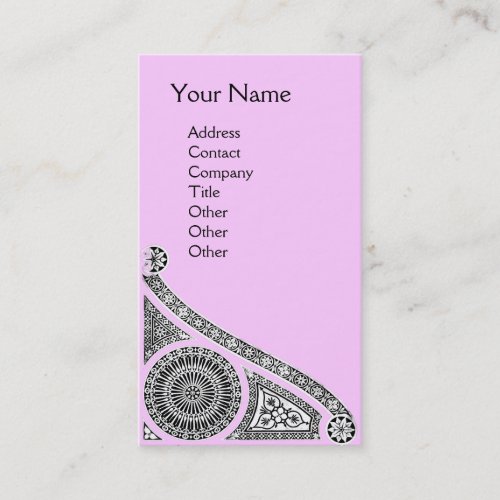 RENAISSANCE Monogram 1 light pink Business Card