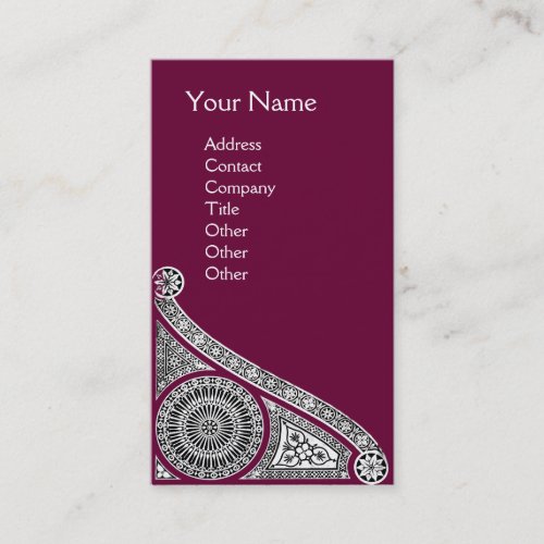 RENAISSANCE Monogram 1 red Business Card