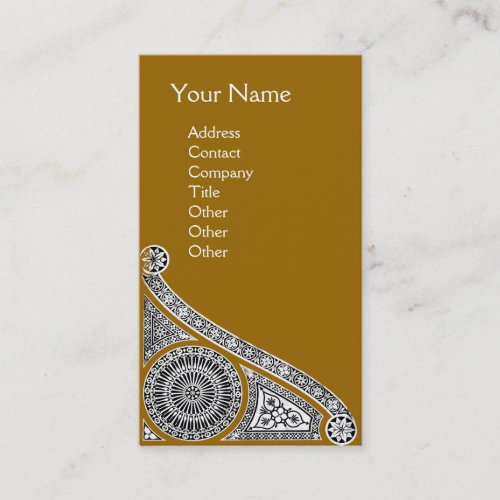 RENAISSANCE Monogram 1 yellow Business Card