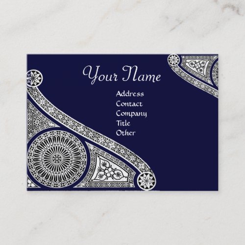 RENAISSANCE Monogram 2 dark blue Business Card