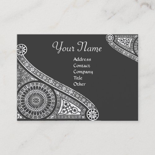 RENAISSANCE Monogram 2 dark grey Business Card