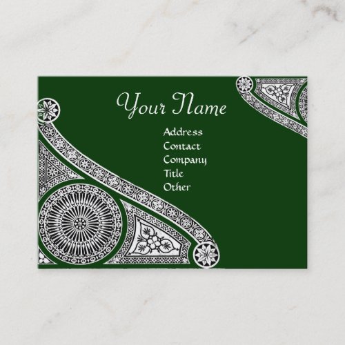 RENAISSANCE Monogram 2 green Business Card