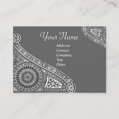 RENAISSANCE Monogram 2 grey Business Card