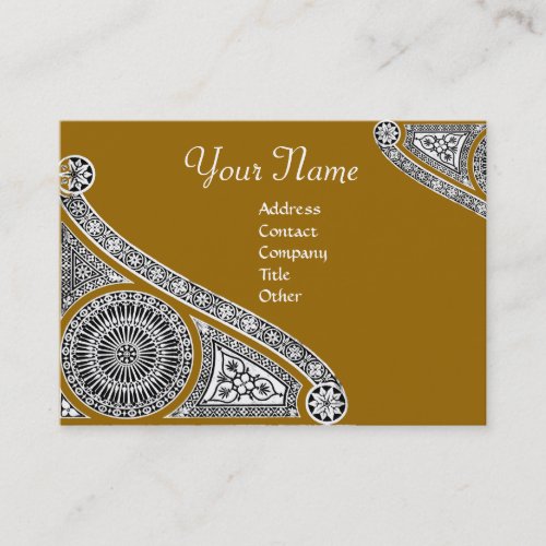 RENAISSANCE Monogram 2 yellow Business Card