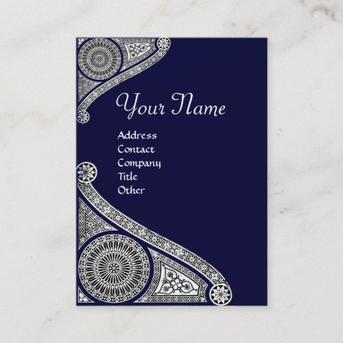 RENAISSANCE MONOGRAM 4 dark blue Business Card