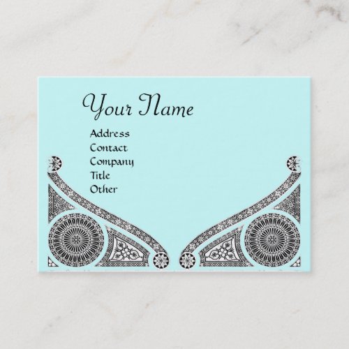 RENAISSANCE MONOGRAM blue Business Card