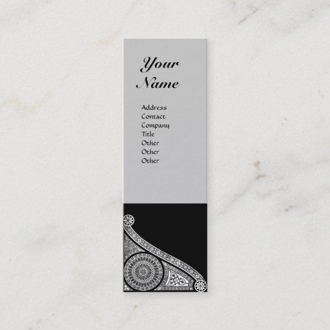 RENAISSANCE MONOGRAM MINI BUSINESS CARD (Front)
