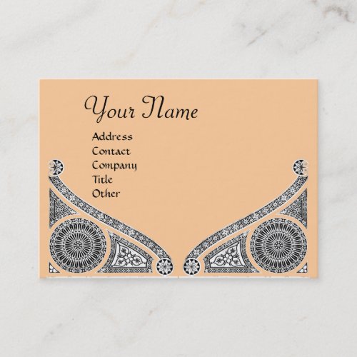 RENAISSANCE MONOGRAM pink Business Card