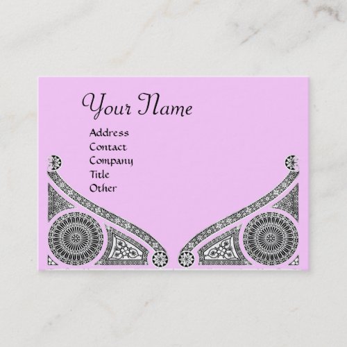 RENAISSANCE MONOGRAM pink Business Card