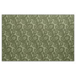 Renaissance Oblique Floral, Olive Green Fabric