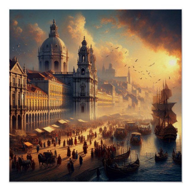 Renaissance oil painting poster (Front)
