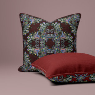 Renaissance Ornate Throw Pillow – Rich Brown