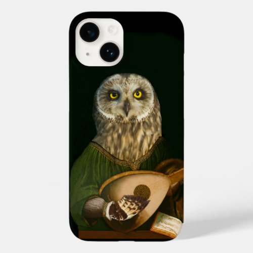 Renaissance Owl Playing the Lute Case_Mate iPhone 14 Case