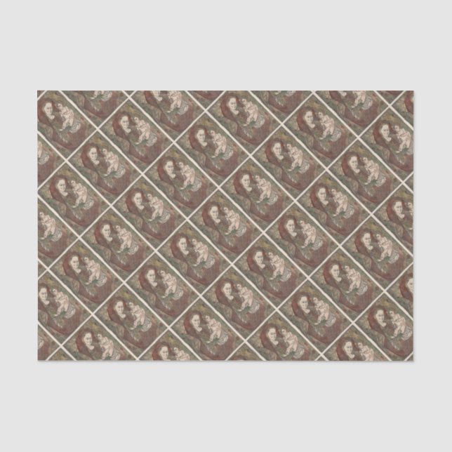 RENAISSANCE PAINTING OF NATIVITY AS CHRISTMAS TISSUE PAPER (Front)