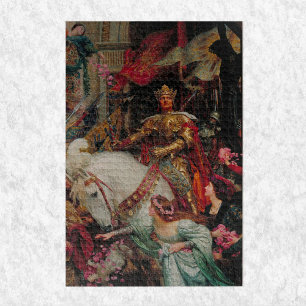 Renaissance Painting, The Two Crowns by Dicksee Jigsaw Puzzle