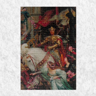 Renaissance Painting, The Two Crowns by Dicksee Jigsaw Puzzle