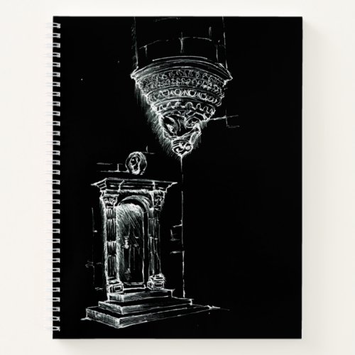 Renaissance Palace Black Sketchbook Notebook