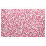 Renaissance Pink and White Floral Damask Fabric