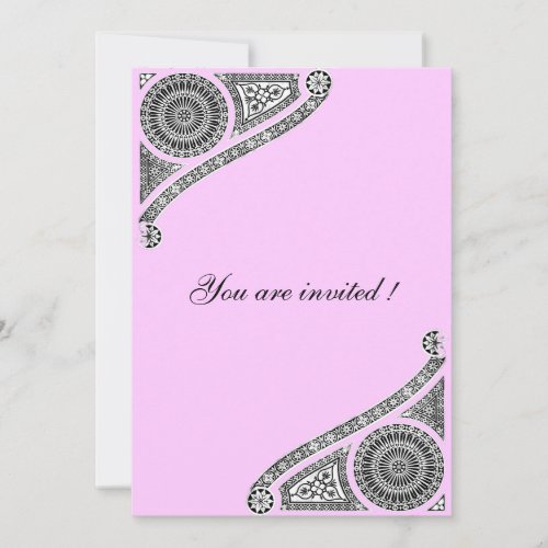 RENAISSANCE pink Invitation