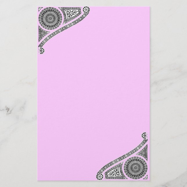 RENAISSANCE ,pink Stationery (Front)