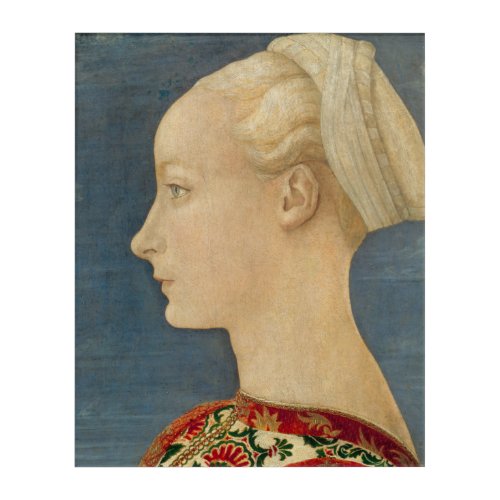 Renaissance portrait of a woman Acrylic Wall Art