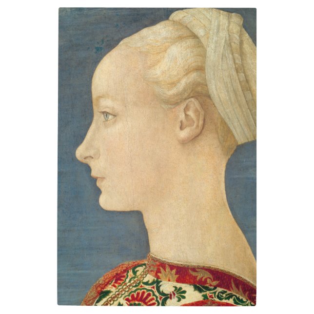 Renaissance portrait of a woman Metal Wall Art (Front)