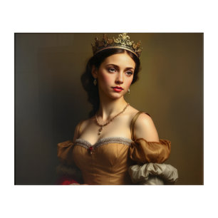 Renaissance Princess: Bronze Baroque Beauty Acrylic Print