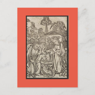 RENAISSANCE PRINT OF NATIVITY CHRISTMAS CARD