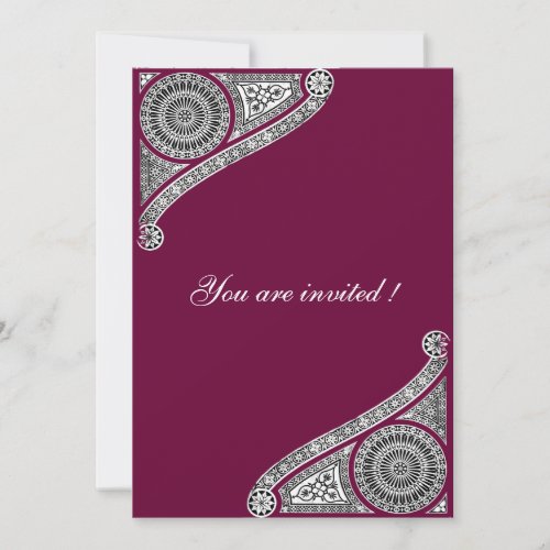 RENAISSANCE purple Invitation