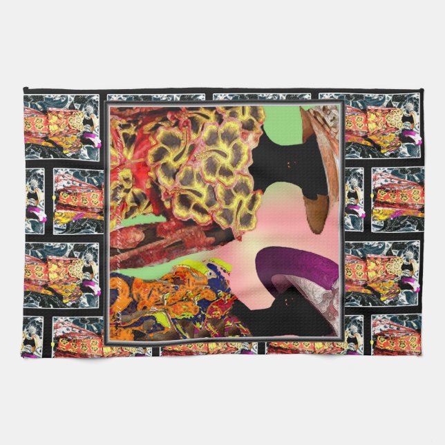 “Renaissance Radiance”  Kitchen Towel (Horizontal)