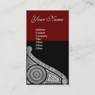 RENAISSANCE red brown Business Card