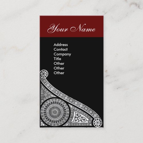 RENAISSANCE red brown Business Card