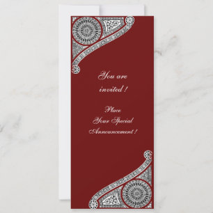 RENAISSANCE ,red Invitation