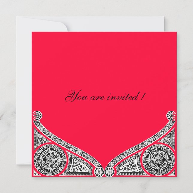 RENAISSANCE ,red Invitation (Front)