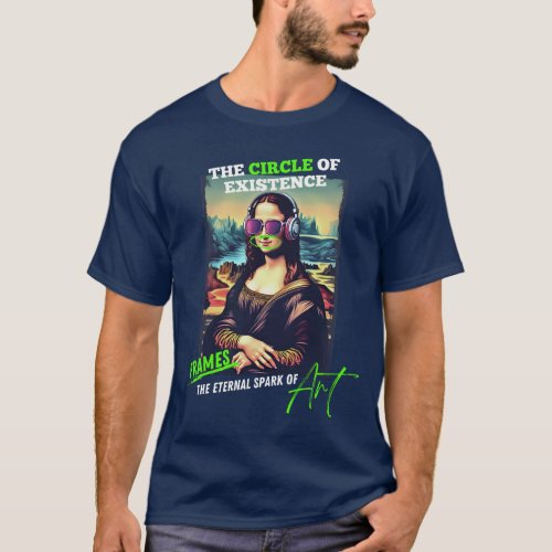 Renaissance Remix Mona Lisas Eternal Connection T_Shirt