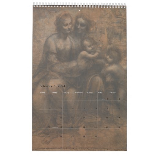 Renaissance Rinascimento Calendar Zazzle