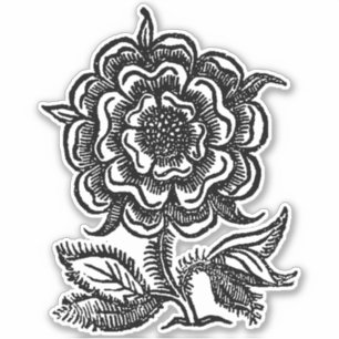 Renaissance Rose Sticker
