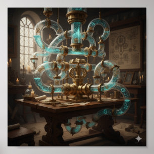 Renaissance Scientific Drawing Poster