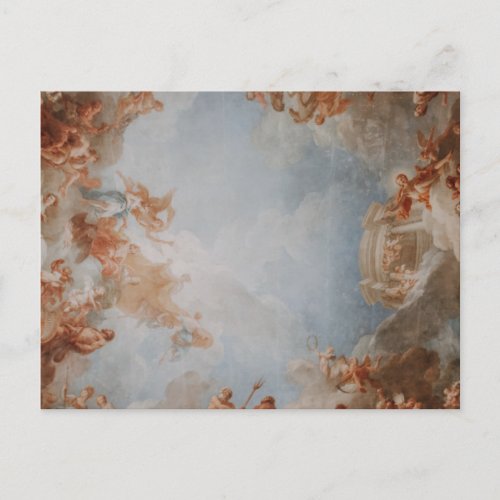 Renaissance Skylight Painting Postcard